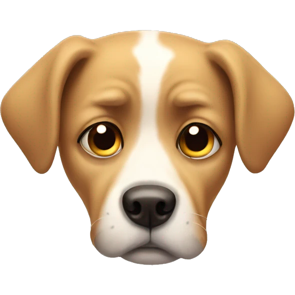 Sad dog  emoji