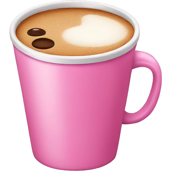 Pink coffe emoji