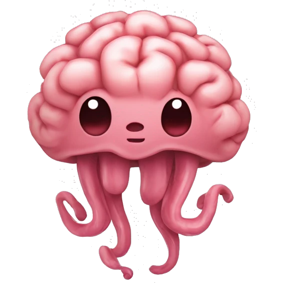 une puce avec un cerveau dedans emoji