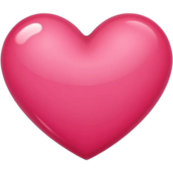 Bright rose colored heart emoji