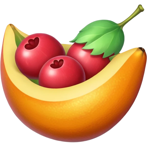 one fruit candy in a colored wrapper emoji