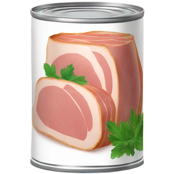 Caned ham emoji