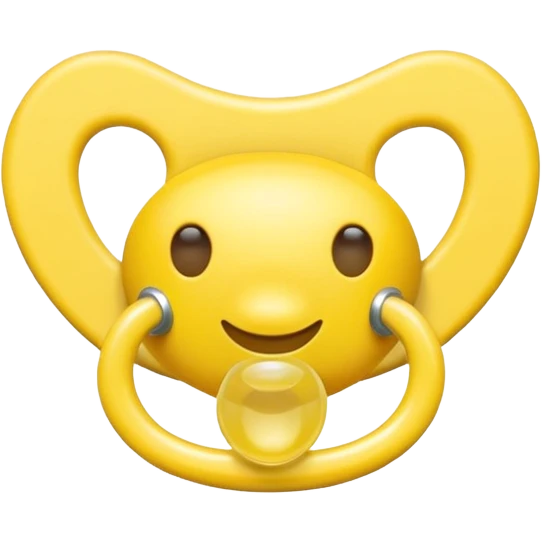 Chupeta amarela emoji