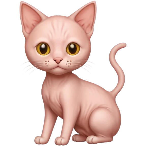 Hairless cat explosion  emoji