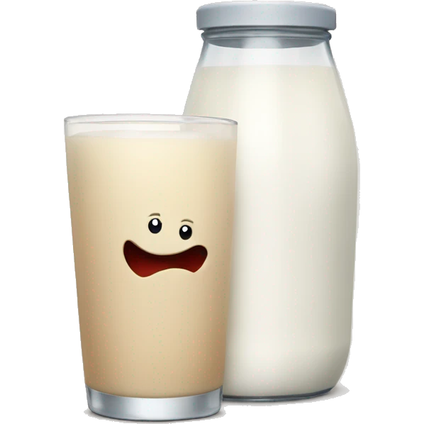 Milk with hartes  emoji