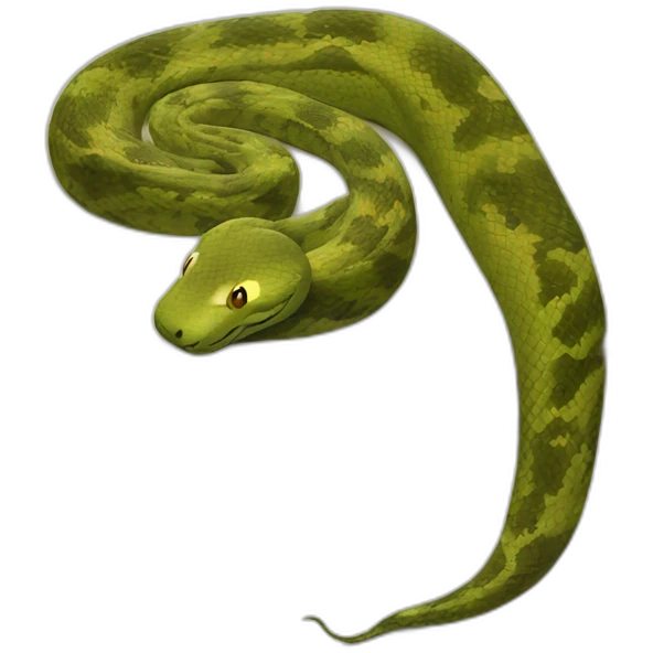 the snake is sleeping on the pillow emoji