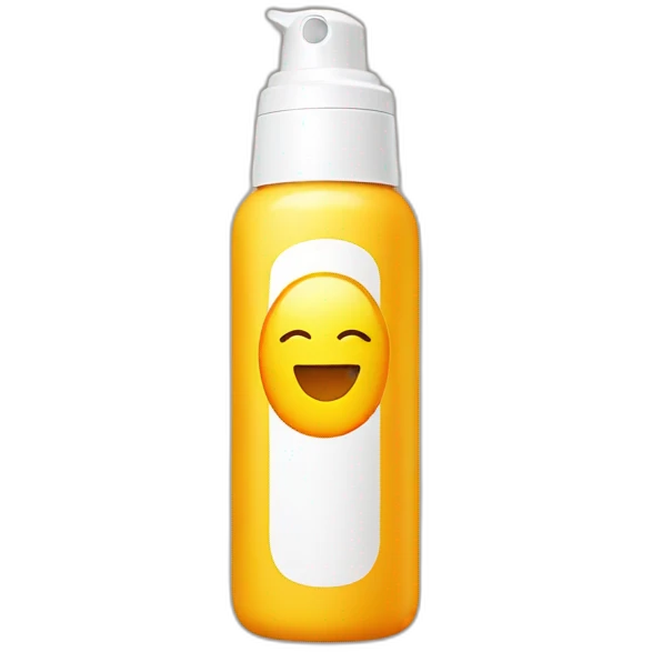 Sunscreen bottle emoji
