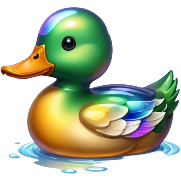 duck covered in oil emoji