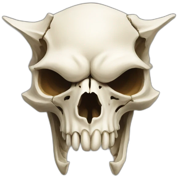 wolf skull emoji