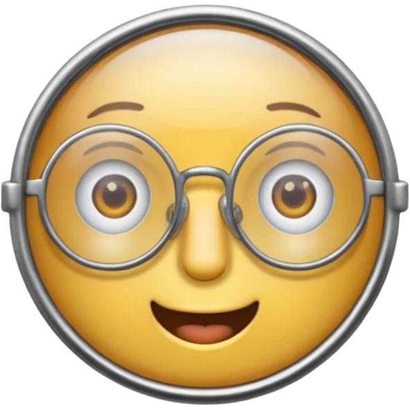 Round glasses emoji