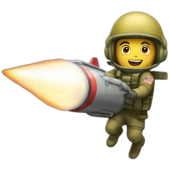 soldier rocket jumping emoji