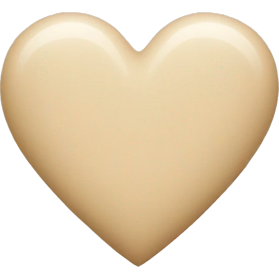Beige heart emoji