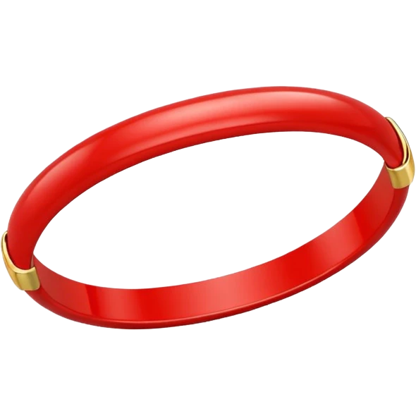 red bangle emoji
