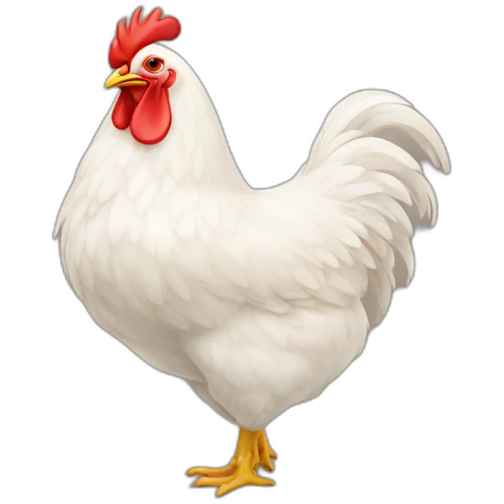 Hen on heart emoji