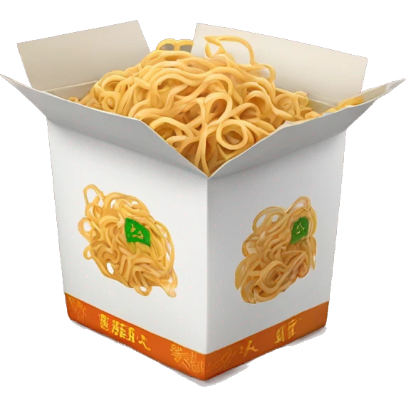 a box of Chinese noodles emoji