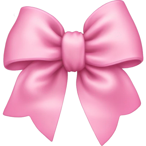 Baby pink bow emoji