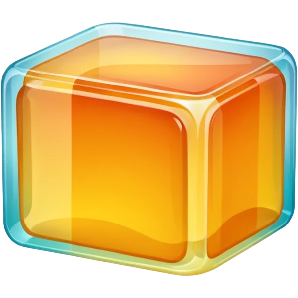 slice of gelatin, simple, clear emoji