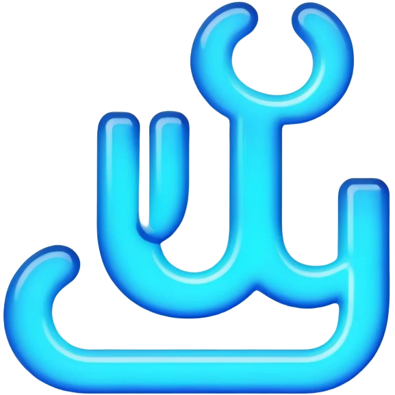 neon sign with the word Lu emoji