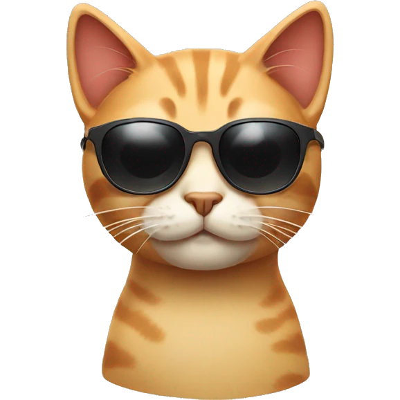 Cat with sunglasses emoji