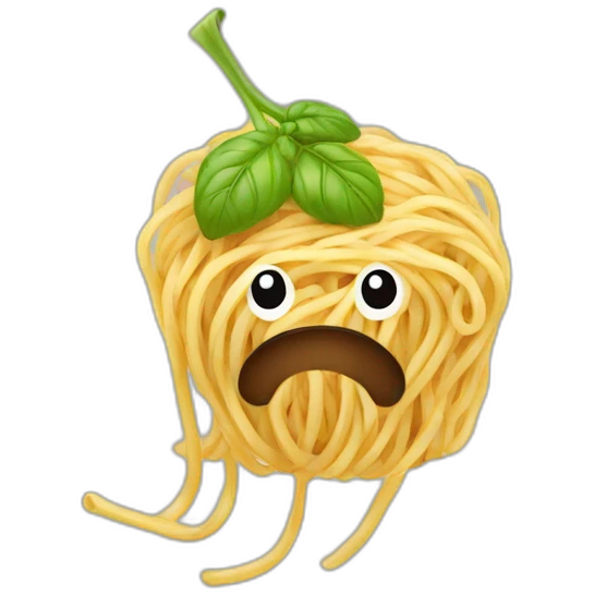 Végéta with spaghetti  emoji