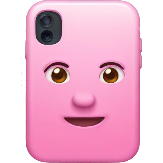 Pink iphone emoji