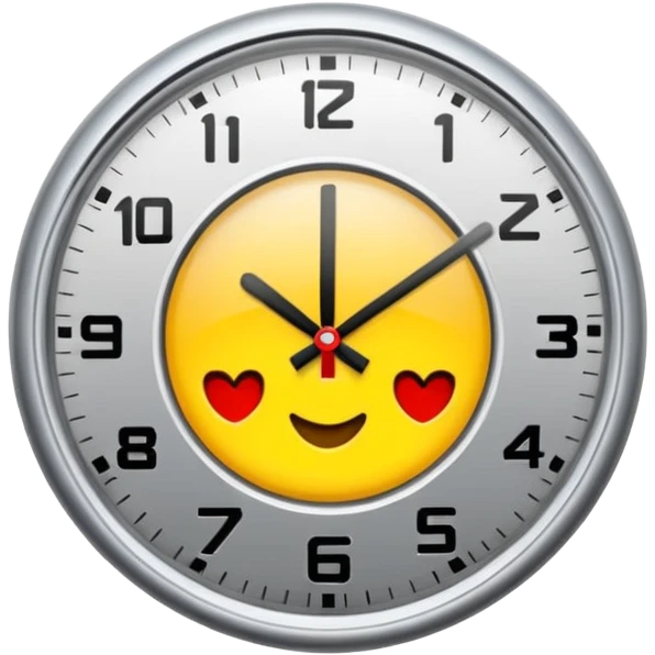 un reloj de luz emoji