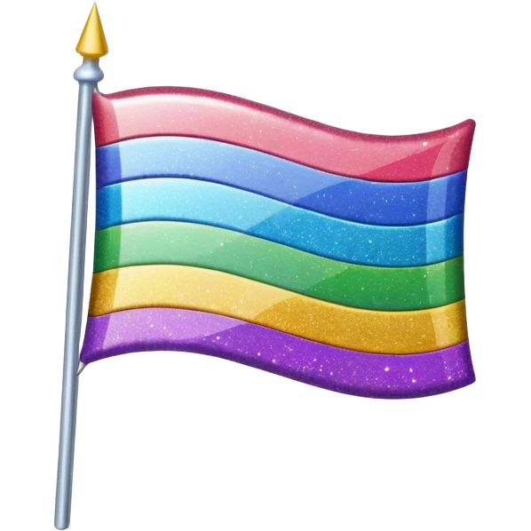 flag lgbtq+ glitter emoji