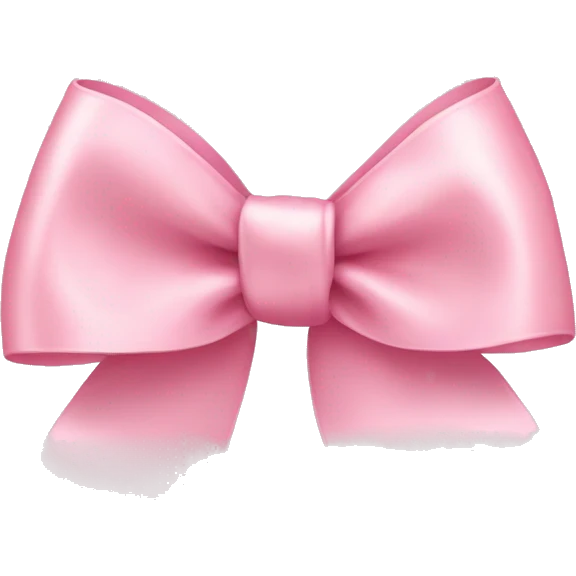 light pink ribbon bow emoji