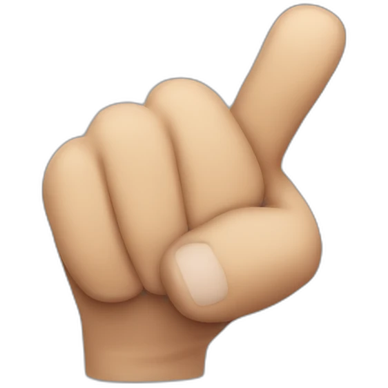 really ugly hand thumbs down emoji
