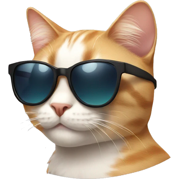 Cat with sunglasses emoji