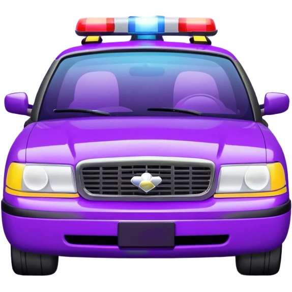 purple police car light emoji