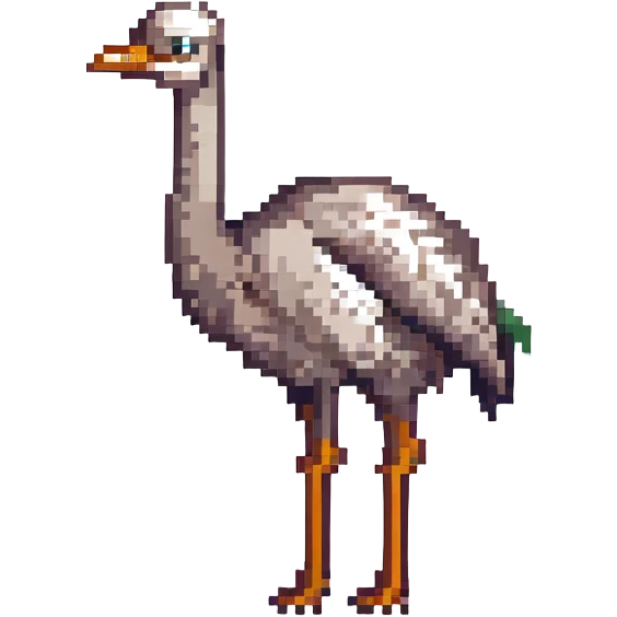 An ostrich emoji