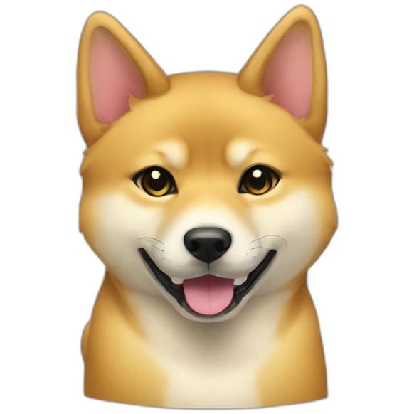 golden shibainu and black cat emoji