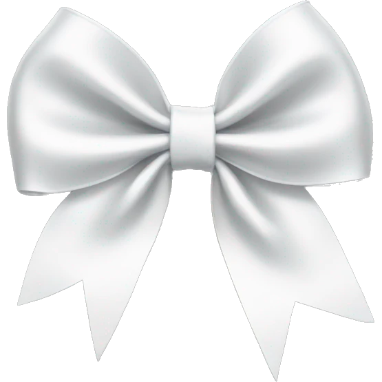 White bow emoji