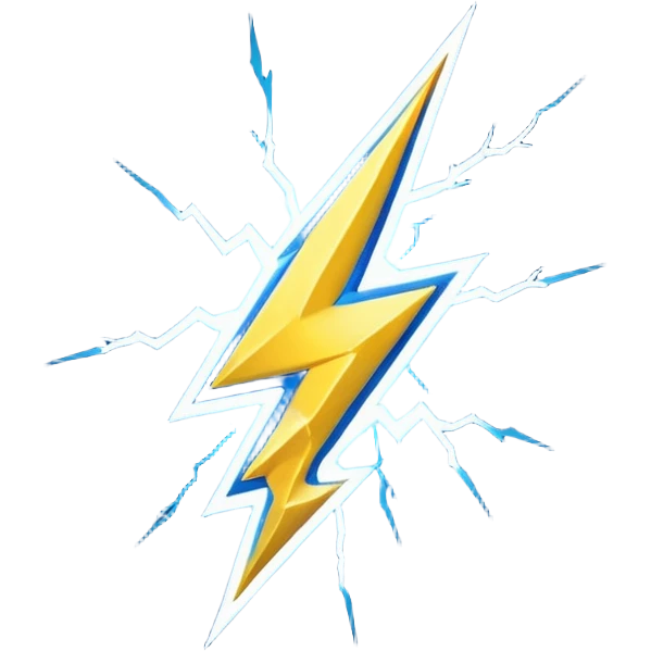 “Emoji-style RT logo, metallic silver with electric blue outline, bold and rounded like a sticker. Blue lightning bolt ⚡ on the left, yellow lightning bolt ⚡ on the right. Soft glow, glossy 3D finish, centered, white or transparent background.”But take reference of photo  emoji