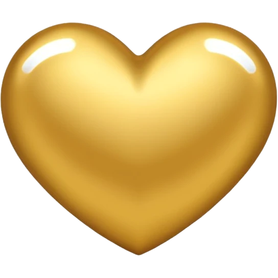 Golden heart emoji