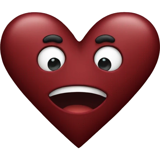 dark red heart emoji