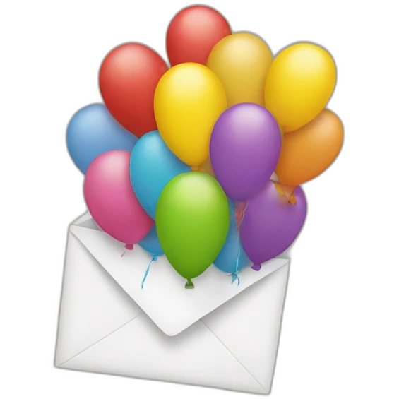 balloons letter emoji