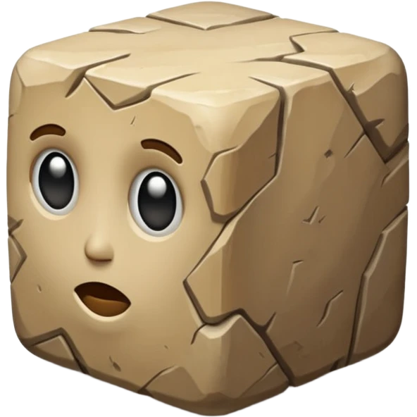 american-beije-intricate-stone-age-rocky-cube-shaped emoji