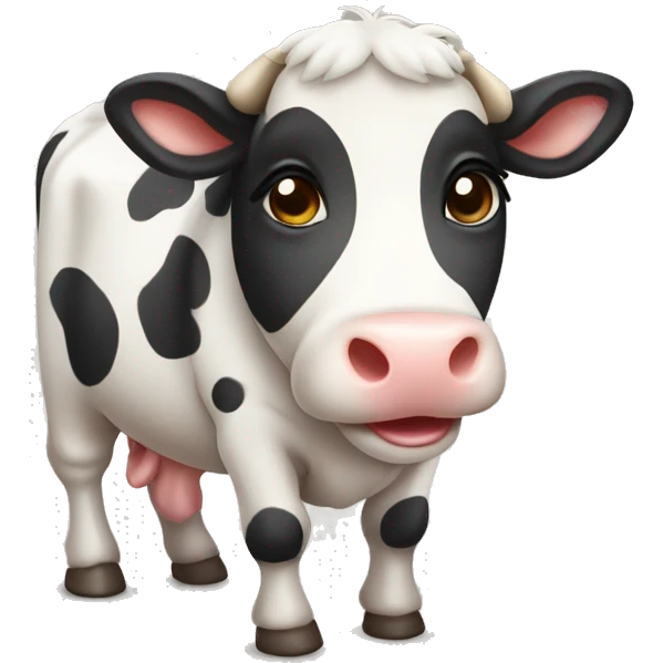Cute cow  emoji