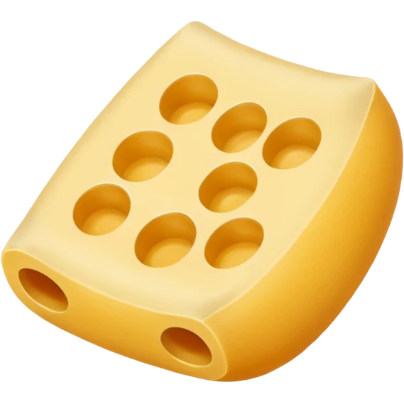 one piece of elbow macaroni emoji