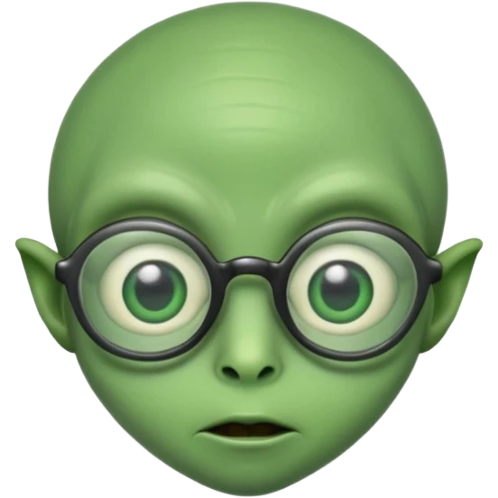 allien with glasses emoji