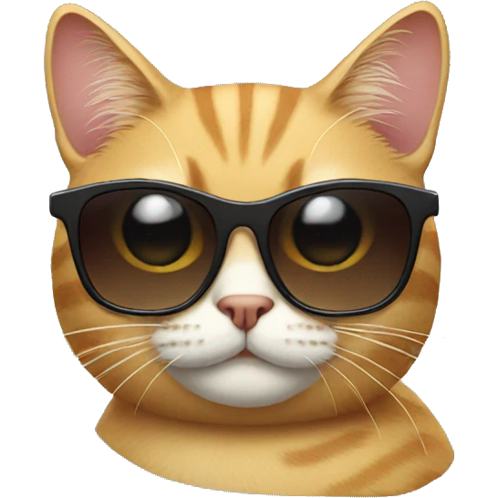 Cat with sunglasses emoji