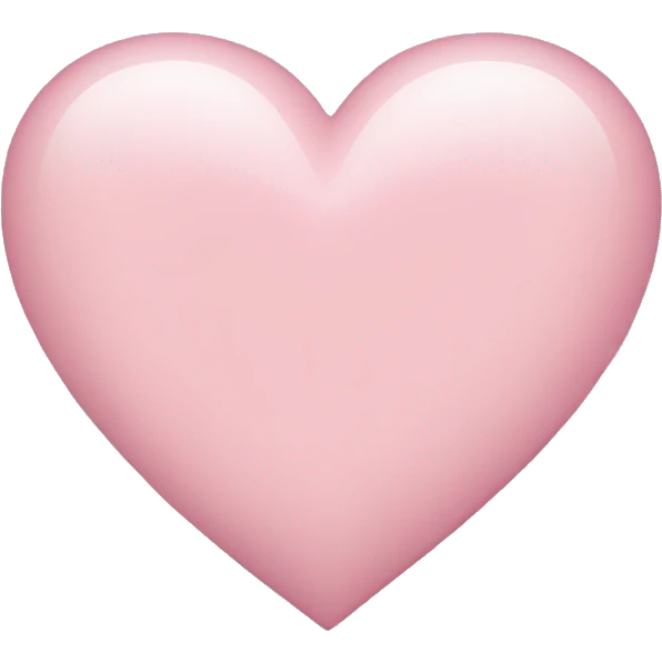 Light pink heart emoji