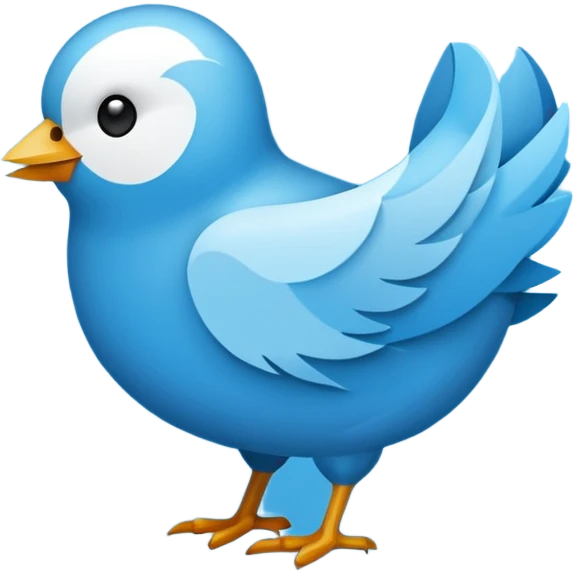 Create a Twitter  logo emoji