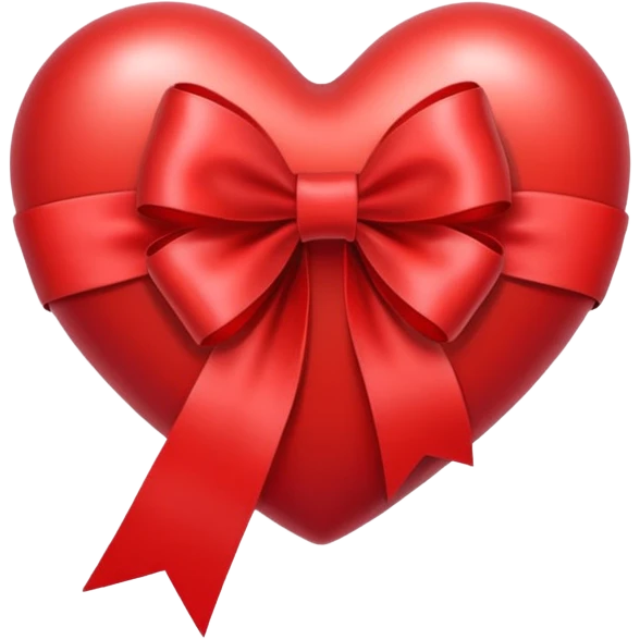 heart with ribbon bow emoji