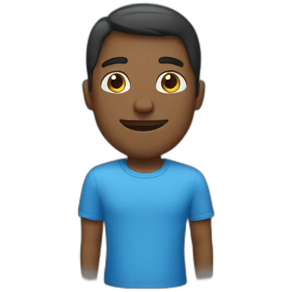 Blue emoji