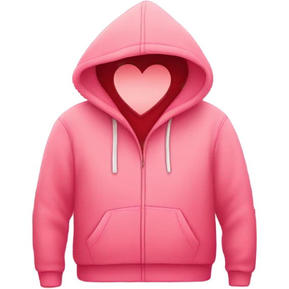 Valentines hoodie emoji