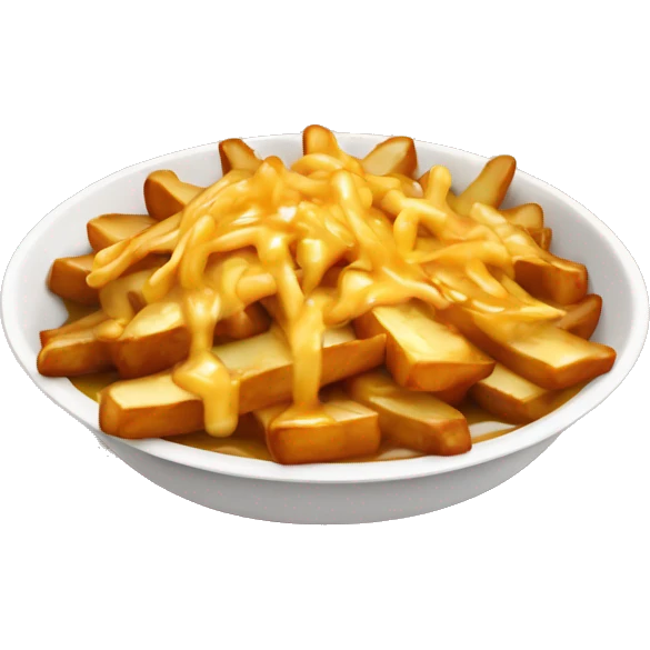 Poutine qui dit bonjour emoji