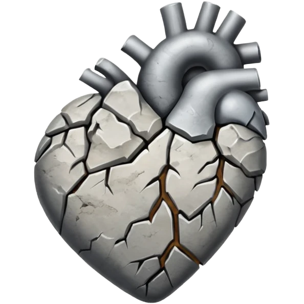 A heart of stones emoji